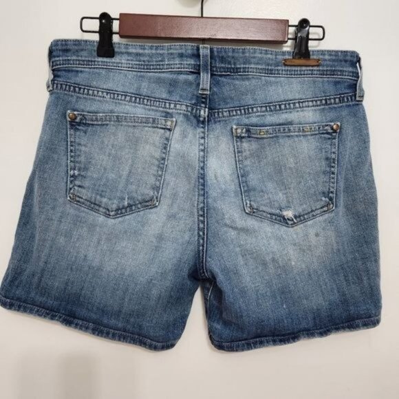 Anthropologie Picro And The Letter Press Jean Shorts Women's 28 Blue Distressed - Picture 14 of 14